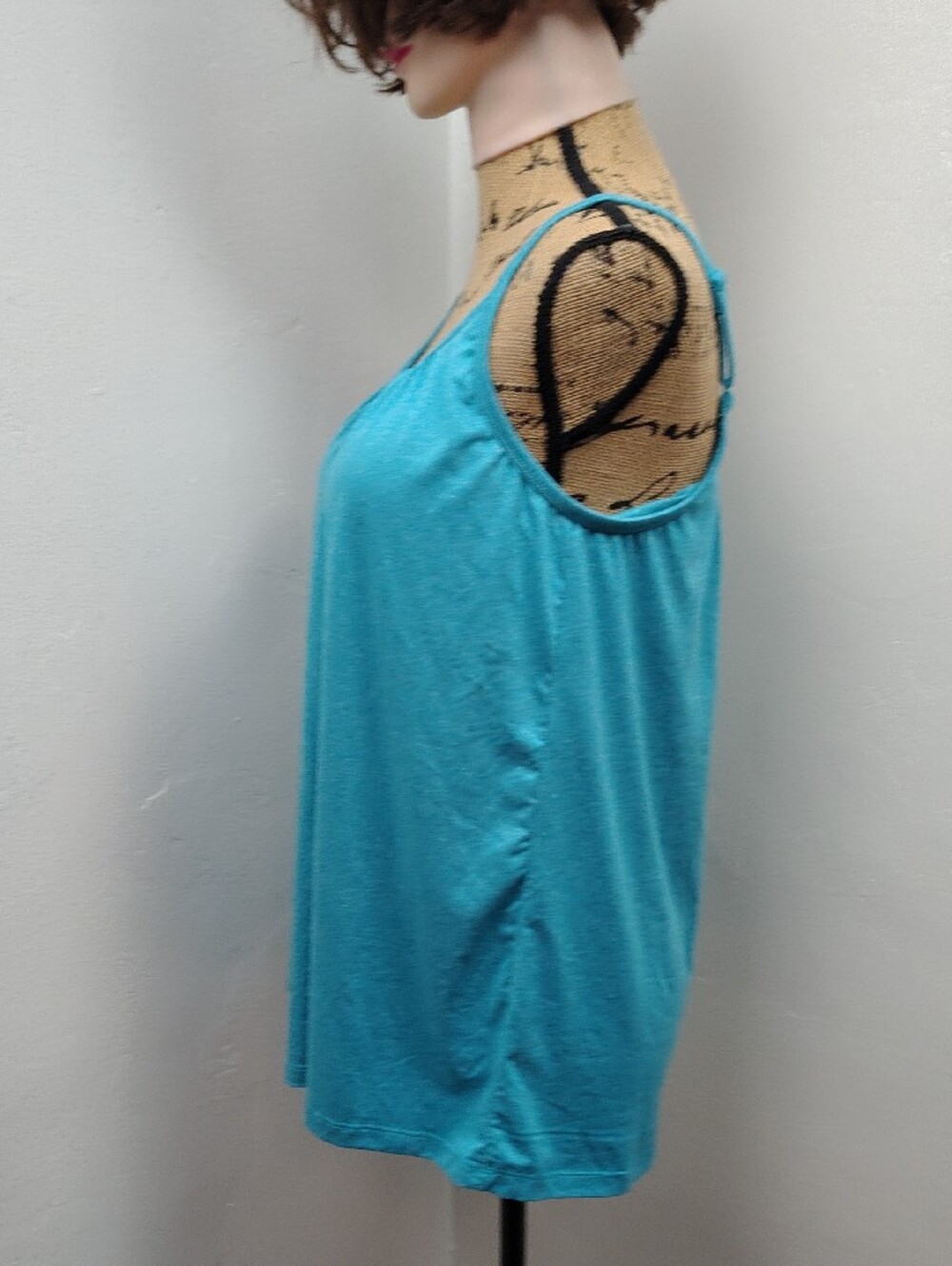 32 Degrees Cool Women’s Blue Spaghetti Strap Tank Top with Bra Size Large - Picture 6 of 9